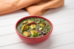 Indian style Palak Paneer Or Spinack Cottage Cheese Curry